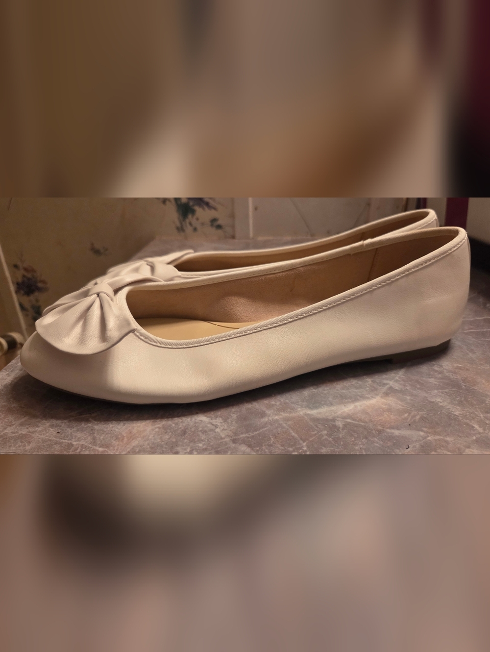 Circus by Sam Edelman White Bow Ballet Flats - Picture 4 of 7